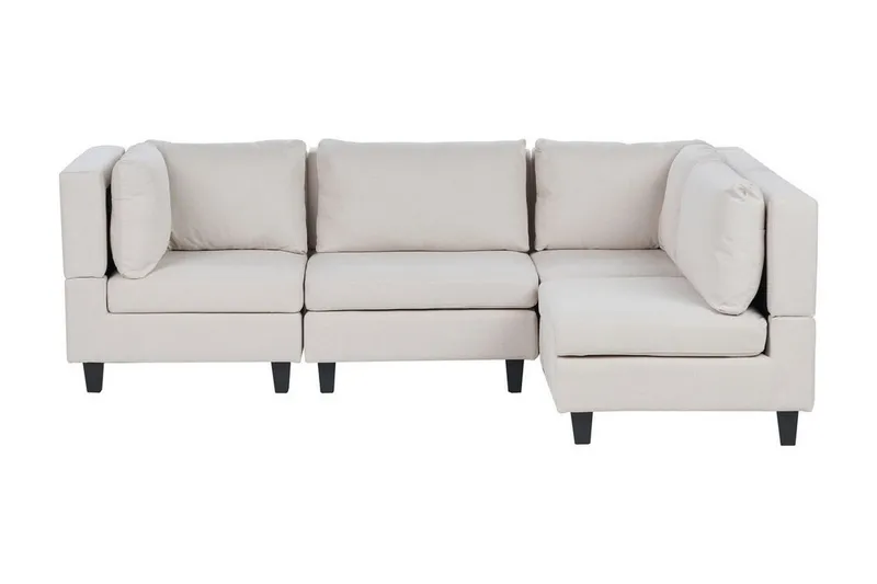 Buck Modulsoffa 4-sits, Beige/Svart