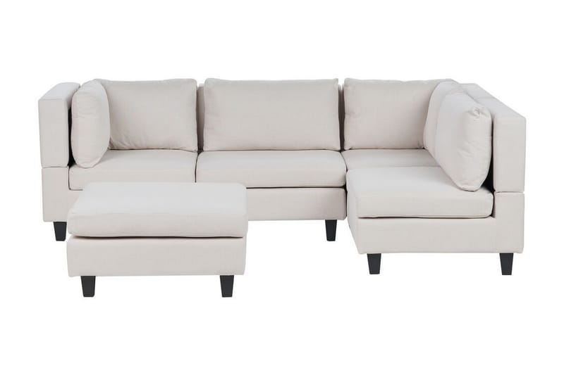 Buck Modulsoffa 4-sits, Beige/Svart