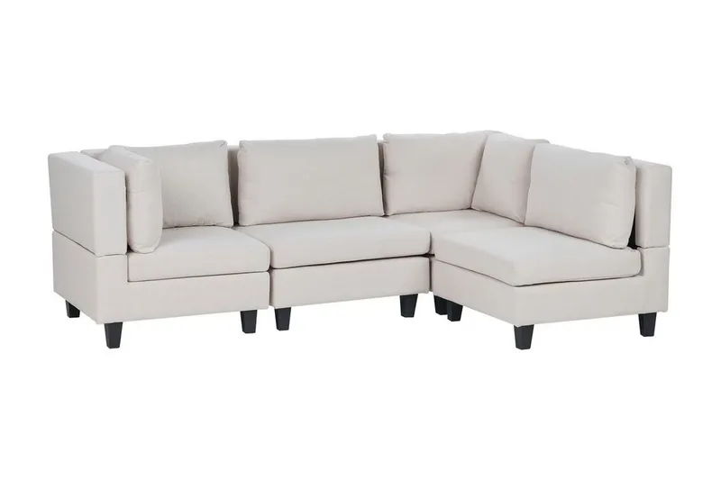 Buck Modulsoffa 4-sits - Beige/Svart - Möbler - Vardagsrum - Soffor - Modulsoffor - Komplett modulsoffa