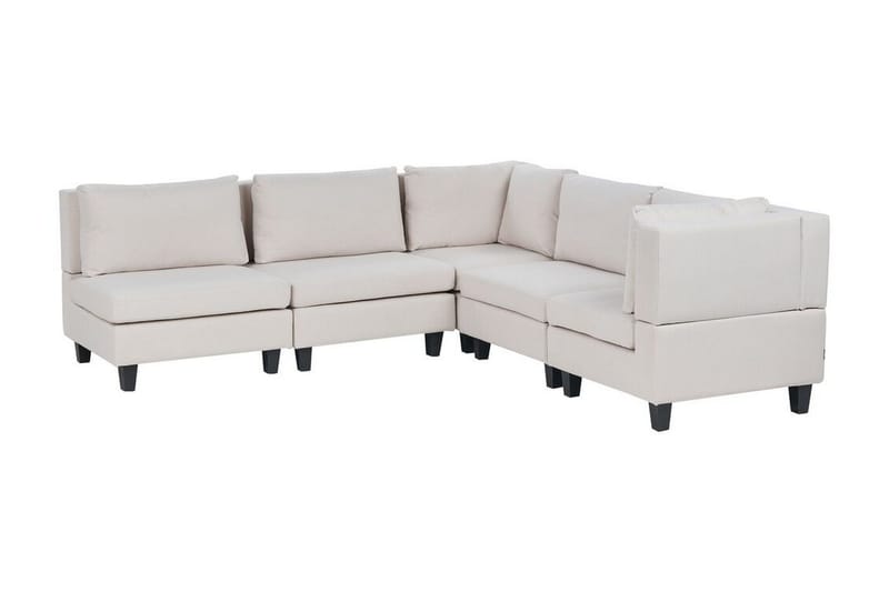 Buck Modulsoffa 5-sits, Beige/Svart