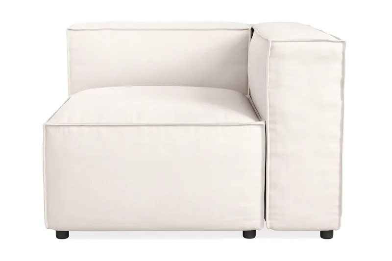 Cubo 1-sits Högermodul i Tyg 108 cm bred, Ljusbeige