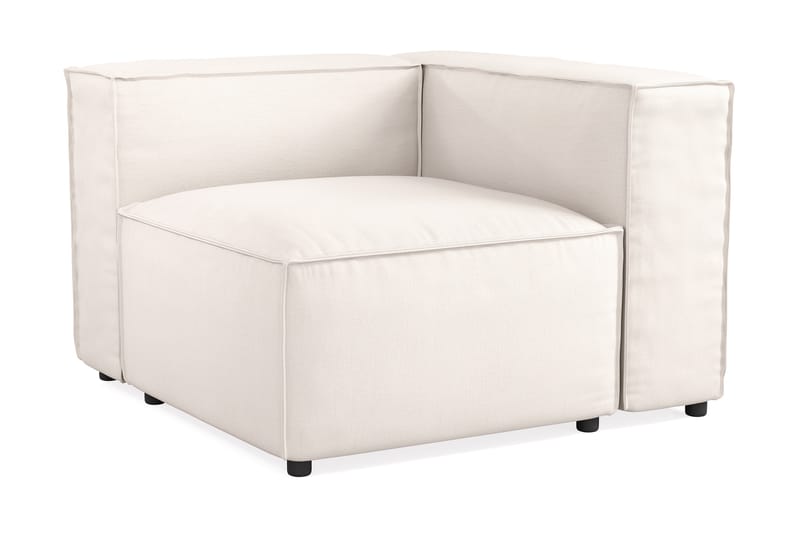Cubo 1-sits Högermodul i Tyg 108 cm bred - Vit - Möbler - Vardagsrum - Soffor - Modulsoffor - Hörnmodul