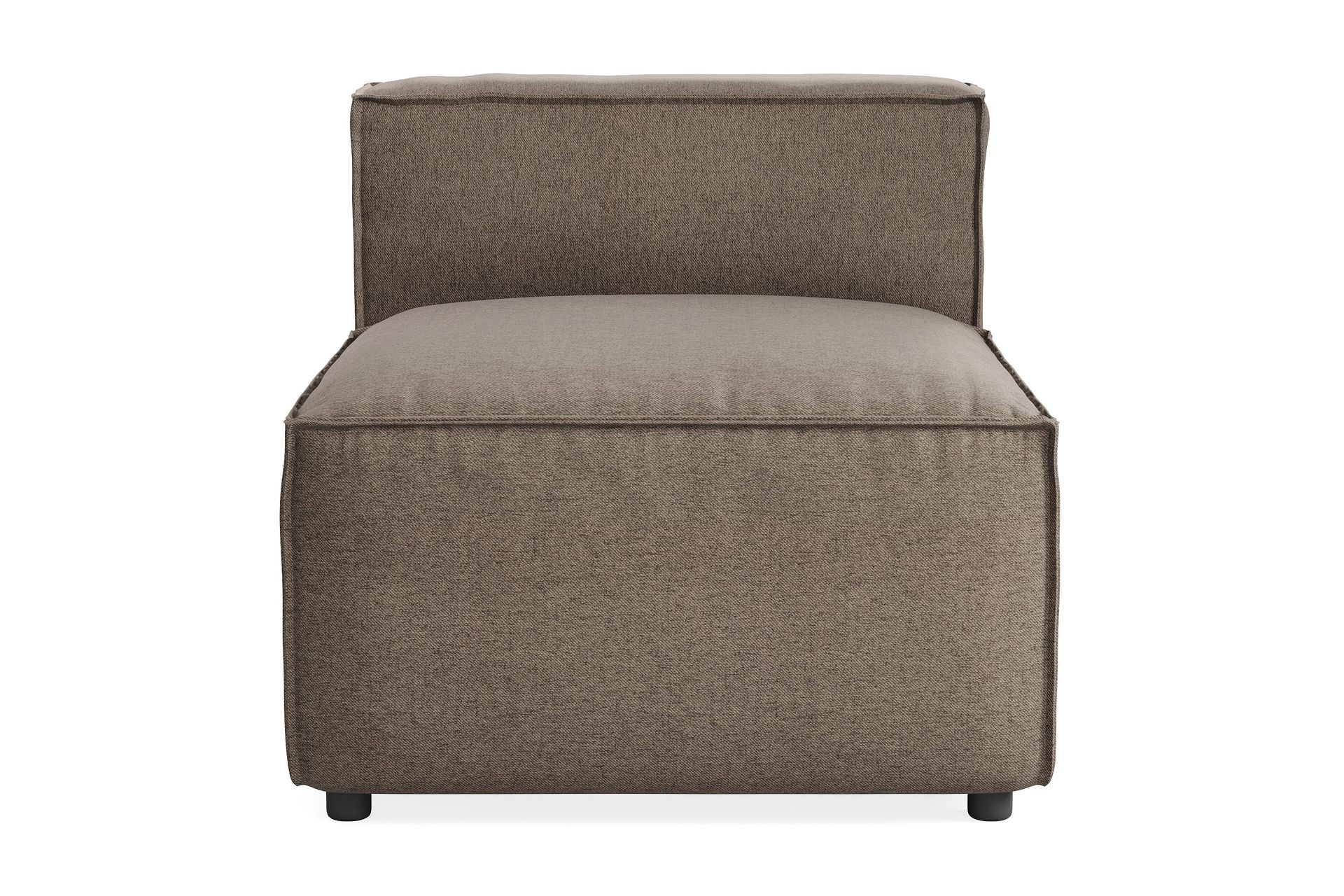 cubo 1-sits mittmodul i tyg 80 cm bred - grå