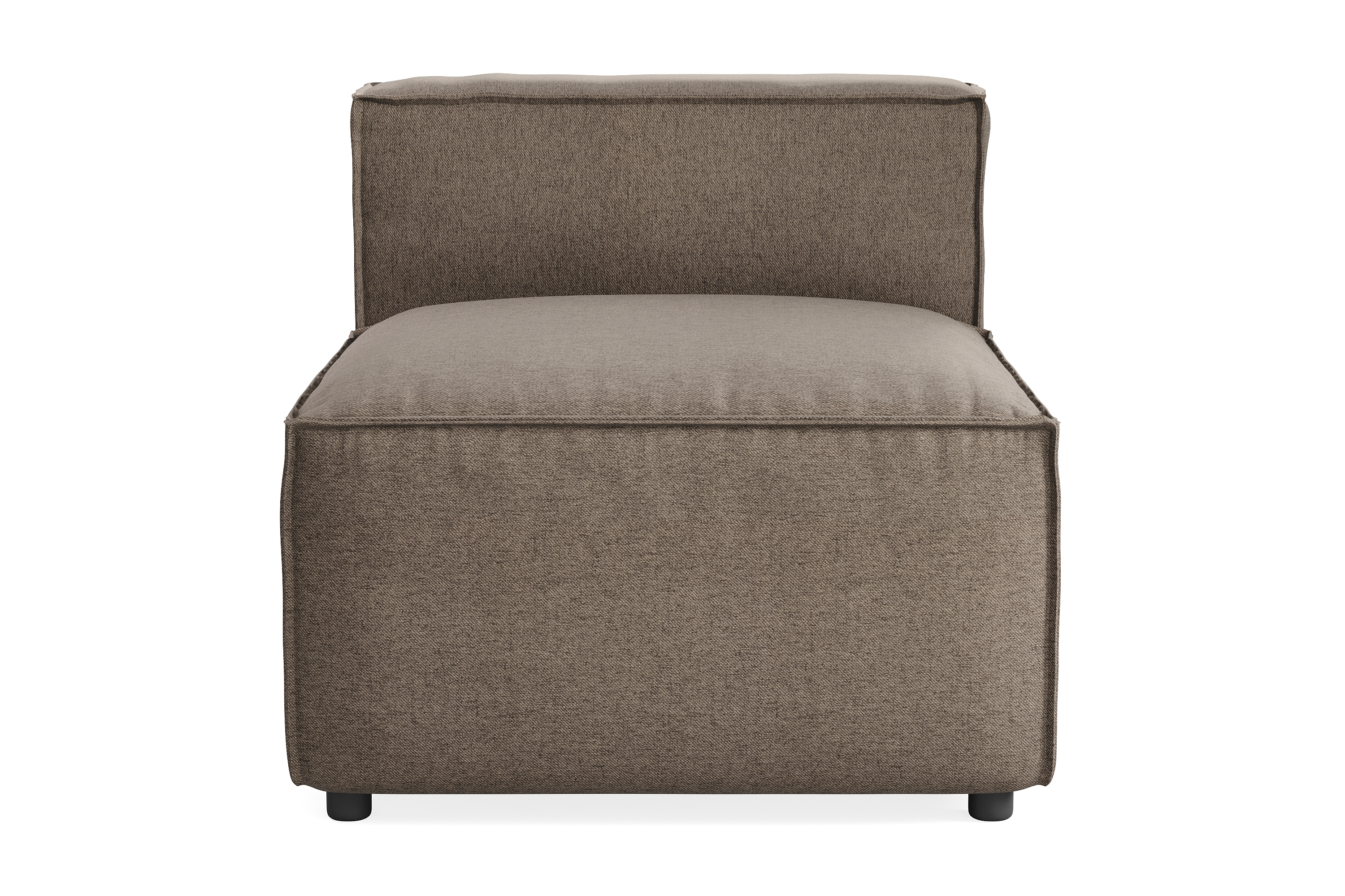 cubo 1-sits mittmodul i tyg 80 cm bred - grå