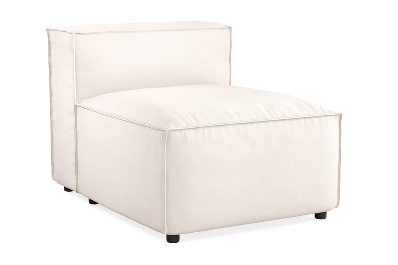 Cubo 1-sits Mittmodul i Tyg 80 cm bred - Vit - Möbler - Vardagsrum - Soffor - Modulsoffor - Mittmodul