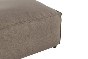 Cubo 1-sits  Rektangulär Fotpallsmodul i Tyg 120 cm bred - Grå - Möbler - Vardagsrum - Soffor - Modulsoffor - Övriga moduler till modulsoffa