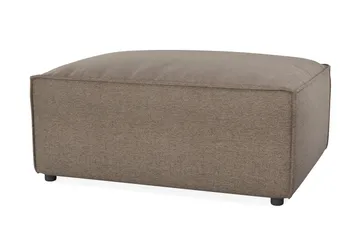 Cubo 1-sits  Rektangulär Fotpallsmodul i Tyg 120 cm bred - Grå - Möbler - Vardagsrum - Soffor - Modulsoffor - Övriga moduler till modulsoffa