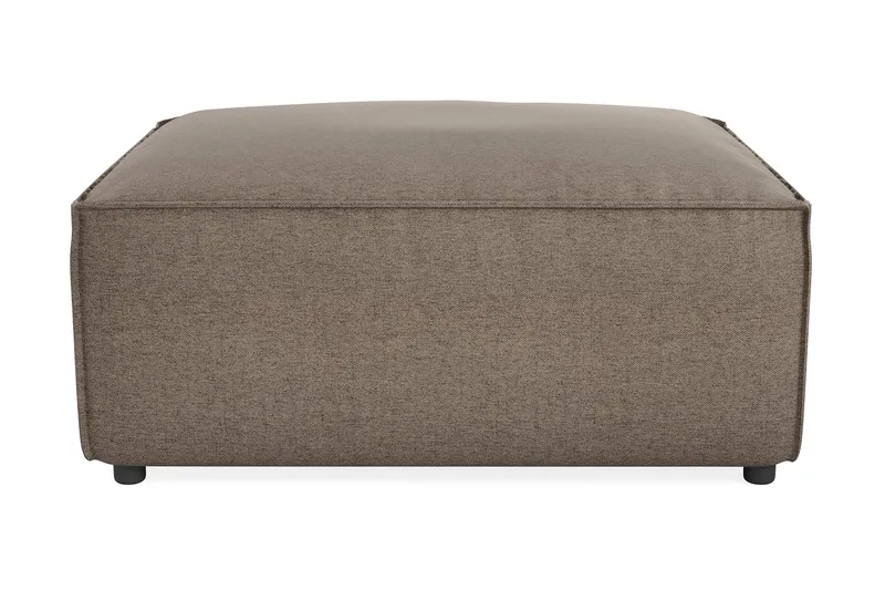 Cubo 1-sits  Rektangulär Fotpallsmodul i Tyg 120 cm bred, Grå