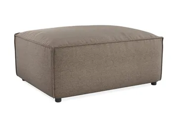 Cubo 1-sits  Rektangulär Fotpallsmodul i Tyg 120 cm bred - Grå - Möbler - Vardagsrum - Soffor - Modulsoffor - Övriga moduler till modulsoffa