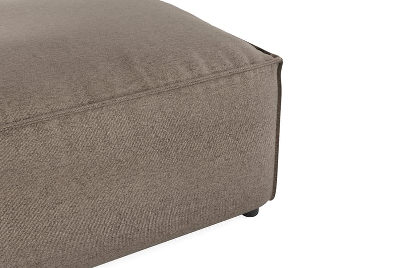 Cubo 1-sits  Rektangulär Fotpallsmodul i Tyg 80 cm bred - Grå - Möbler - Vardagsrum - Soffor - Modulsoffor - Övriga moduler till modulsoffa
