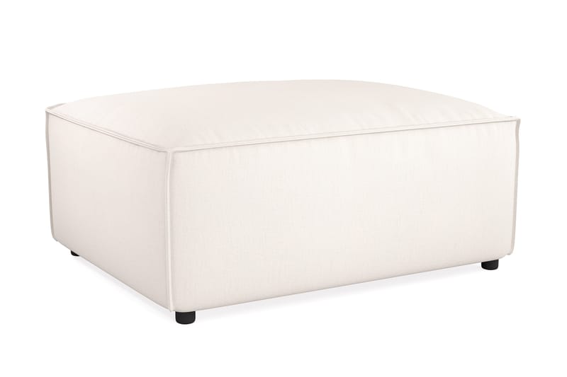 Cubo 1-sits  Rektangulär Fotpallsmodul i Tyg 80 cm bred - Ljusbeige - Möbler - Vardagsrum - Soffor - Modulsoffor - Övriga moduler till modulsoffa