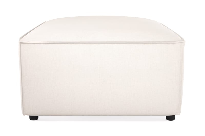 Cubo 1-sits  Rektangulär Fotpallsmodul i Tyg 80 cm bred - Vit - Möbler - Vardagsrum - Soffor - Modulsoffor - Övriga moduler till modulsoffa