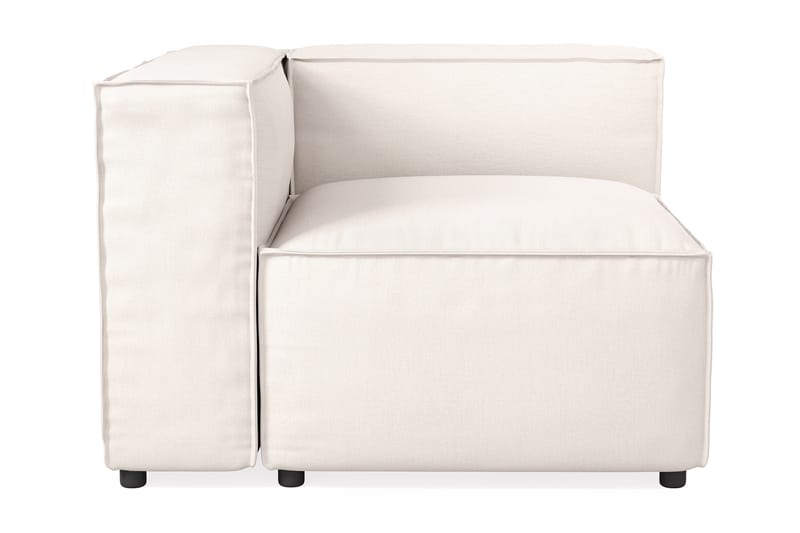 Cubo 1-sits Vänstermodul i Tyg 108 cm bred - Vit - Möbler - Vardagsrum - Soffor - Modulsoffor - Hörnmodul