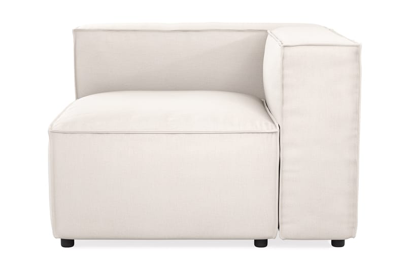 Cubo 1-sits Vänstermodul i Tyg 108 cm bred - Vit - Möbler - Vardagsrum - Soffor - Modulsoffor - Hörnmodul