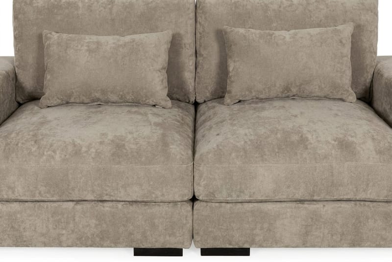 Dubai 2-sits soffa Extra Djup i Chenille - Brun - Möbler - Vardagsrum - Soffor - Modulsoffor - Komplett modulsoffa