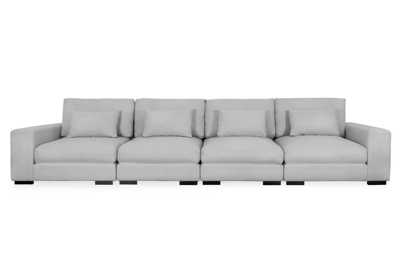 Dubai 4-sits soffa Extra Djup - Ljusgrå - Möbler - Vardagsrum - Soffor - Modulsoffor - Komplett modulsoffa