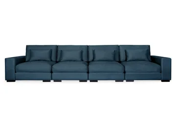 Dubai 4-sits soffa sammet Extra Djup