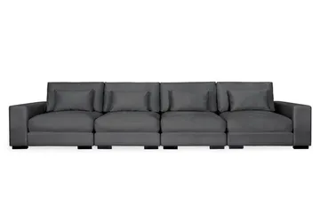 Dubai 4-sits soffa sammet Extra Djup