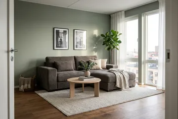 Dubai Divansoffa Höger Extra Djup i Chenille - Mörkbrun - Möbler - Vardagsrum - Soffor - Modulsoffor - Komplett modulsoffa
