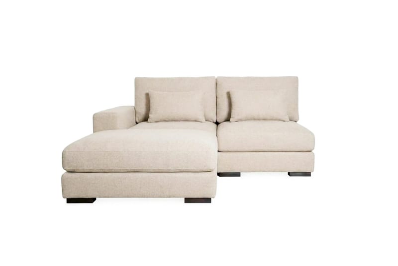 Dubai Divansoffa Vänster Extra Djup i Chenille, Beige