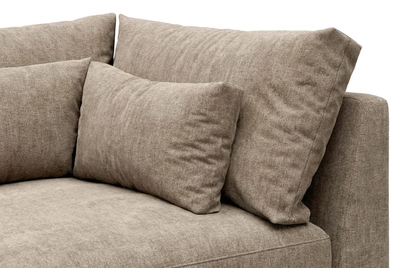Dubai Hörnmodul i Tyg Extra Djup - Beige/Grå - Möbler - Vardagsrum - Soffor - Modulsoffor - Hörnmodul