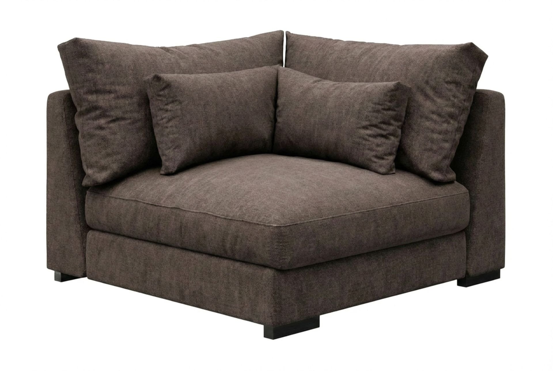 Dubai H&ouml;rnmodul i Tyg - M&ouml;rkbrun