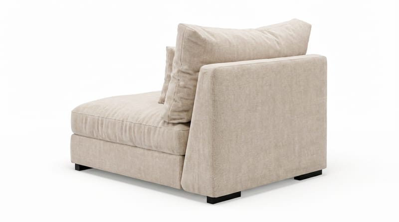 Dubai Mittmodul i Chenille Extra Djup - Beige - Möbler - Vardagsrum - Soffor - Modulsoffor - Mittmodul