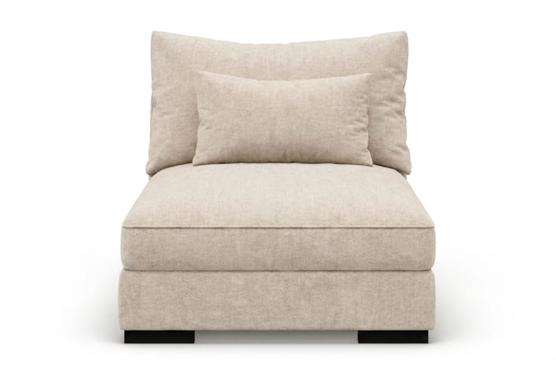 Dubai Mittmodul i Chenille Extra Djup - Beige - Möbler - Vardagsrum - Soffor - Modulsoffor - Mittmodul