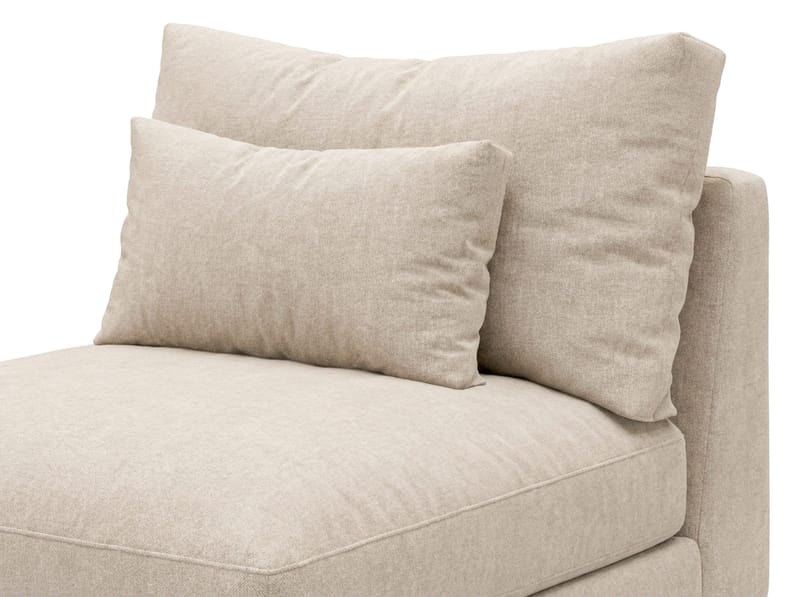 Dubai Mittmodul i Chenille Extra Djup - Beige - Möbler - Vardagsrum - Soffor - Modulsoffor - Mittmodul