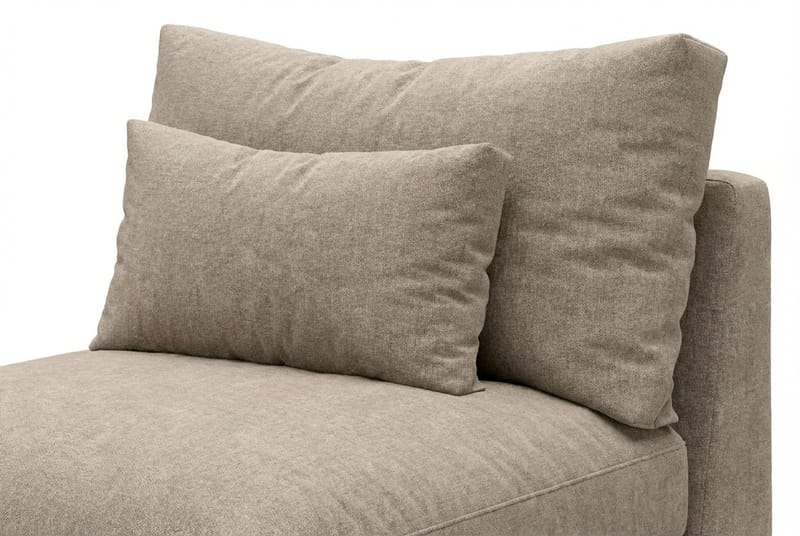 Dubai Mittmodul i Tyg Extra Djup - Beige/Grå - Möbler - Vardagsrum - Soffor - Modulsoffor - Mittmodul