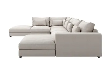 Dubai Stor U-modulsoffa med Divan Höger 432 cm Extra Djup - Beige - Möbler - Vardagsrum - Soffor - Modulsoffor - Komplett modulsoffa