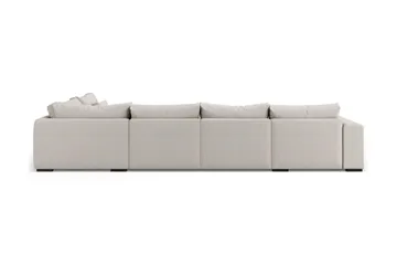 Dubai Stor U-modulsoffa med Divan Vänster 432 cm Extra Djup - Beige - Möbler - Vardagsrum - Soffor - Modulsoffor - Komplett modulsoffa