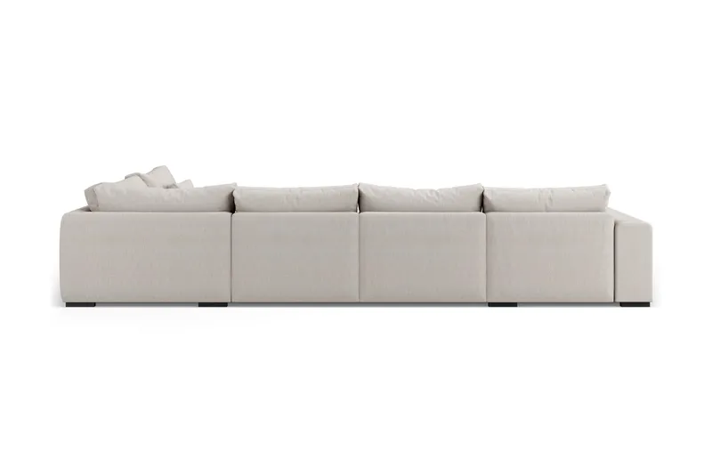 Dubai Stor U-modulsoffa med Divan Vänster 432 cm Extra Djup - Beige - Möbler - Vardagsrum - Soffor - Modulsoffor - Komplett modulsoffa