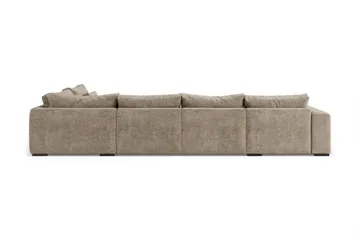 Dubai Stor U Soffa modul med Divan Vänster Extra Djup i Chenille - Brun - Möbler - Vardagsrum - Soffor - Modulsoffor - Komplett modulsoffa