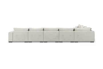 Dubai U-modulsoffa Large med Divan Höger Sammet Extra Djup - Vit - Möbler - Vardagsrum - Soffor - Modulsoffor - Komplett modulsoffa