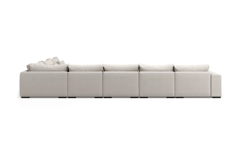 Dubai U-modulsoffa Large med Divan Vänster Extra Djup - Beige - Möbler - Vardagsrum - Soffor - Modulsoffor - Komplett modulsoffa