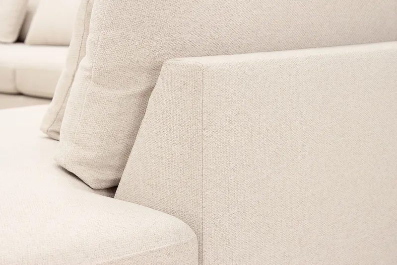 Grande Stor 7-sits U-Soffa med Divan Vänster - Beige Tyg - Möbler - Vardagsrum - Soffor - Modulsoffor - Komplett modulsoffa