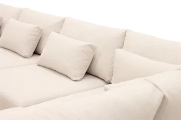 Grande Stor 7-sits U-Soffa med Divan Vänster - Beige Tyg - Möbler - Vardagsrum - Soffor - Modulsoffor - Komplett modulsoffa