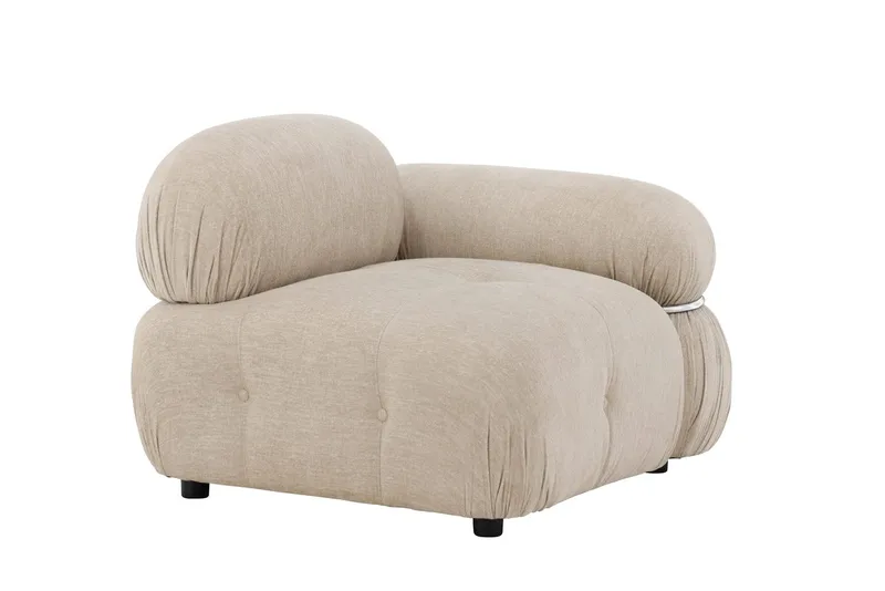 Högermodul Mika 95 cm - Beige - Möbler - Vardagsrum - Soffor - Modulsoffor - Hörnmodul