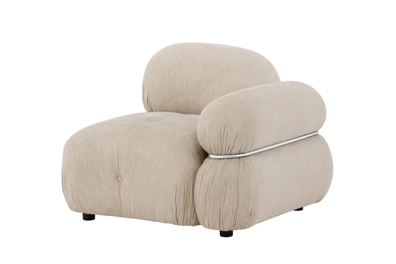 Högermodul Mika 95 cm - Beige - Möbler - Vardagsrum - Soffor - Modulsoffor - Hörnmodul