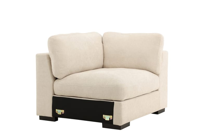 Högermodul Salerno i Tyg - Beige - Möbler - Vardagsrum - Soffor - Modulsoffor - Hörnmodul