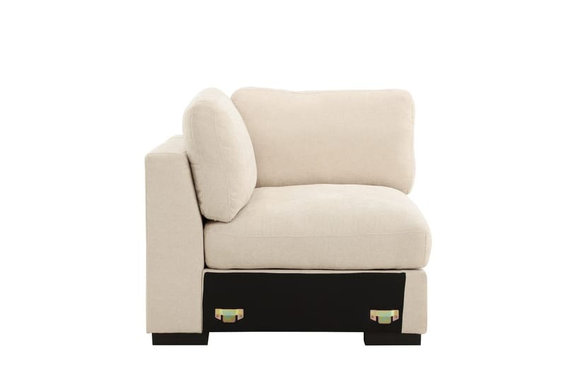 Högermodul Salerno i Tyg - Beige - Möbler - Vardagsrum - Soffor - Modulsoffor - Hörnmodul