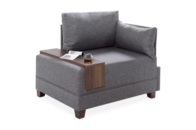 Algeria Fåtölj Höger - Grå - Möbler - Vardagsrum - Soffor - Modulsoffor - Hörnmodul