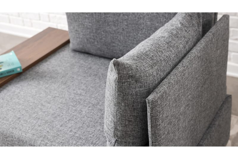 Algeria Fåtölj Höger - Grå - Möbler - Vardagsrum - Soffor - Modulsoffor - Hörnmodul