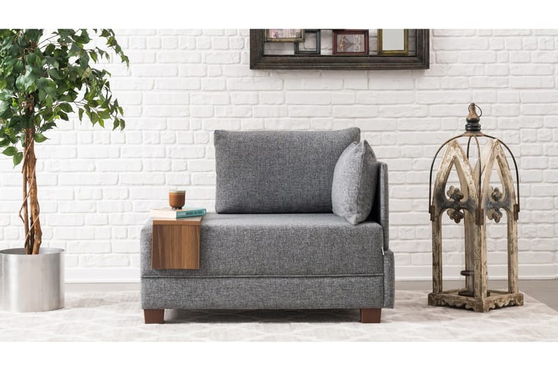 Algeria Fåtölj Höger - Grå - Möbler - Vardagsrum - Soffor - Modulsoffor - Hörnmodul