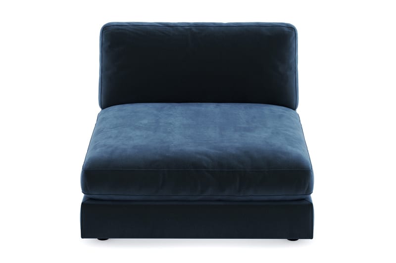 Arken 1-sits Divanmodul i Sammet - Blå - Möbler - Vardagsrum - Soffor - Modulsoffor - Hörnmodul