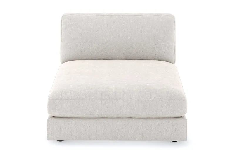 Arken 1-sits Divanmodul i Sammet - Krämvit - Möbler - Vardagsrum - Soffor - Modulsoffor - Hörnmodul