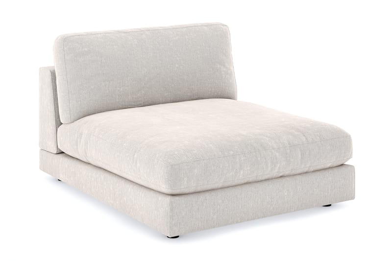 Arken 1-sits Divanmodul i Sammet, Krämvit