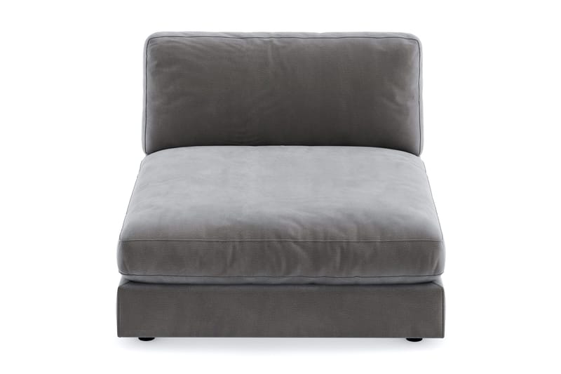 Arken 1-sits Divanmodul i Sammet - Mörkgrå - Möbler - Vardagsrum - Soffor - Modulsoffor - Hörnmodul