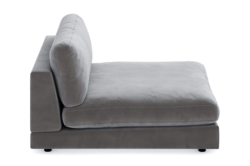 Arken 1-sits Divanmodul i Sammet - Mörkgrå - Möbler - Vardagsrum - Soffor - Modulsoffor - Hörnmodul